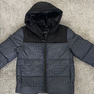 Primark Black and Gray Kids Puffer Jacket